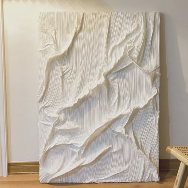 现代轻奢高端大气立体浮雕墙饰壁画客厅玄关装饰画纯手工抽象挂画