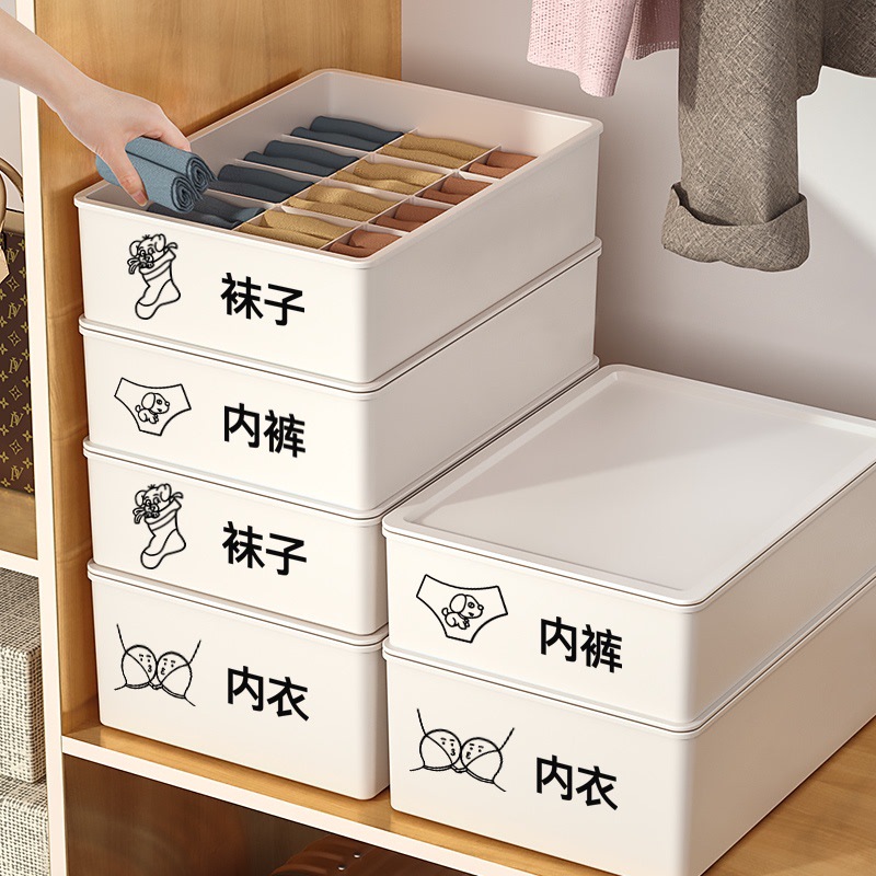 Storage Box Ins Underwear Socks Panties Artifact Wardrobe Underwear Finishing Box Compartment Bra Drawer Type