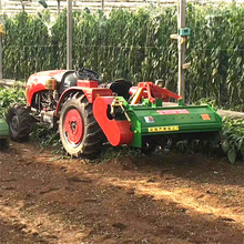 四轮车带动秸秆还田机  玉米秸秆粉碎机农作物牵引式粉碎还田机械