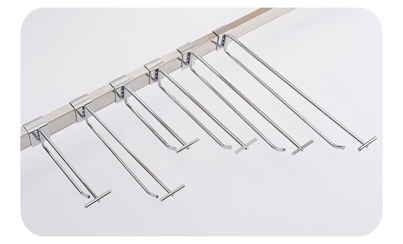 厂家直供槽板双线挂钩 网片钩网格挂钩卡方管双线钩洞洞板双线钩