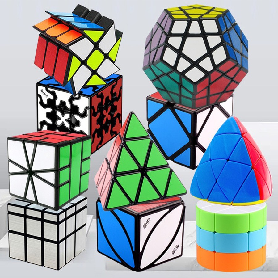 异形二三阶五魔方套装全套镜面金字塔1斜转风火轮玩具