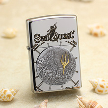 zippo打火机diy250镜面贴章海神波塞冬