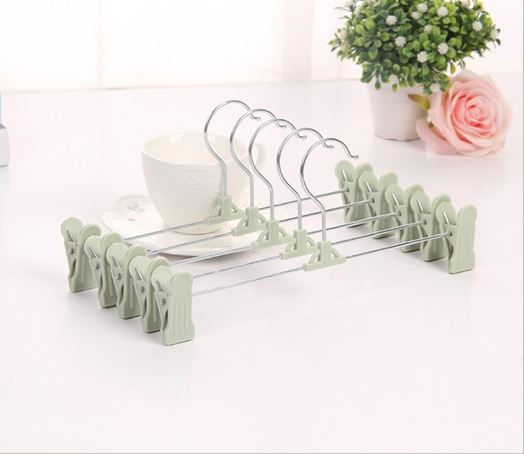 Non-Slip Plastic Trousers Clip Non-Marking Pants Rack Pants Clip Skirt Clip Underwear Hanging Home Clothing Store Hanger