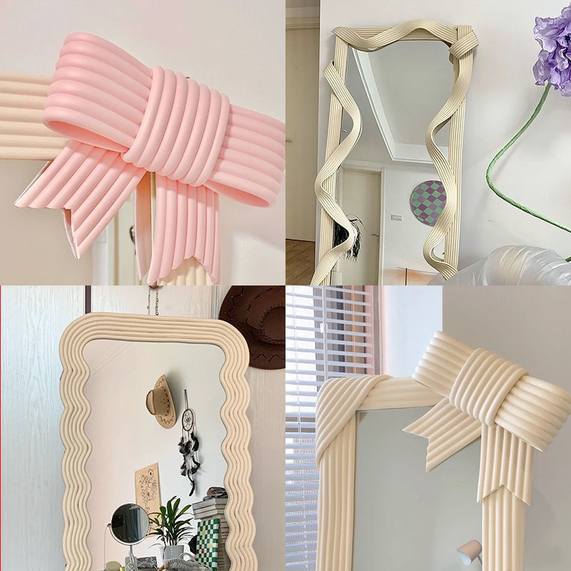 镜子装饰边框手工diy材料包泡沫包边边框改造自粘落地全身镜网红