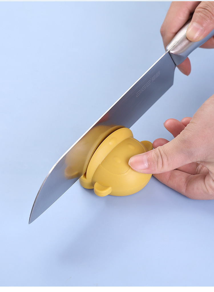 猴子磨刀石厨房小工具磨剪刀菜刀手动卡通打磨刀具磨刀器现货批发