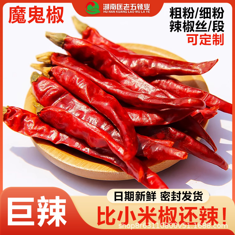 魔鬼椒超辣朝天椒商用干辣椒特辣辣椒干变态辣辣椒面正宗印度椒