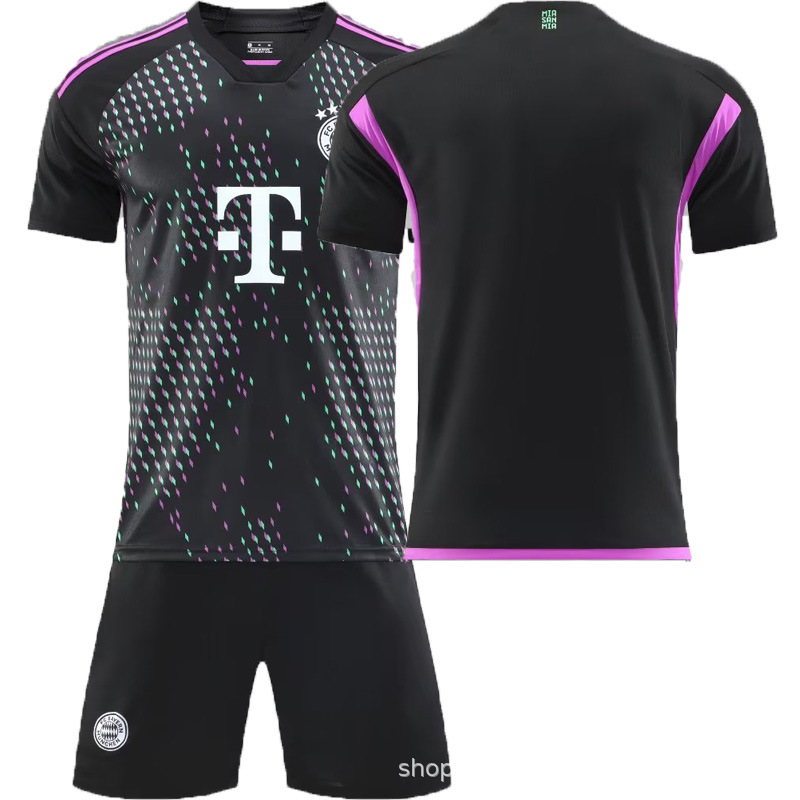 23-24拜仁客场球衣25号穆勒足球服套装10号萨内训练服新款队服夏