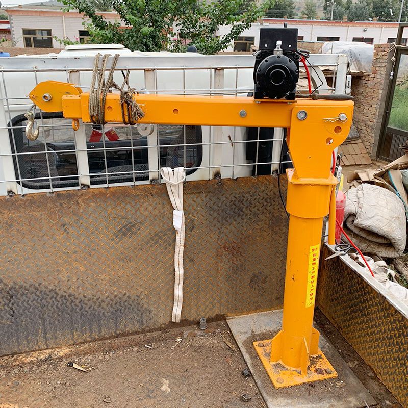 车载吊机12v24v1吨随车吊电瓶升降提升机家用220伏货车起重小吊机