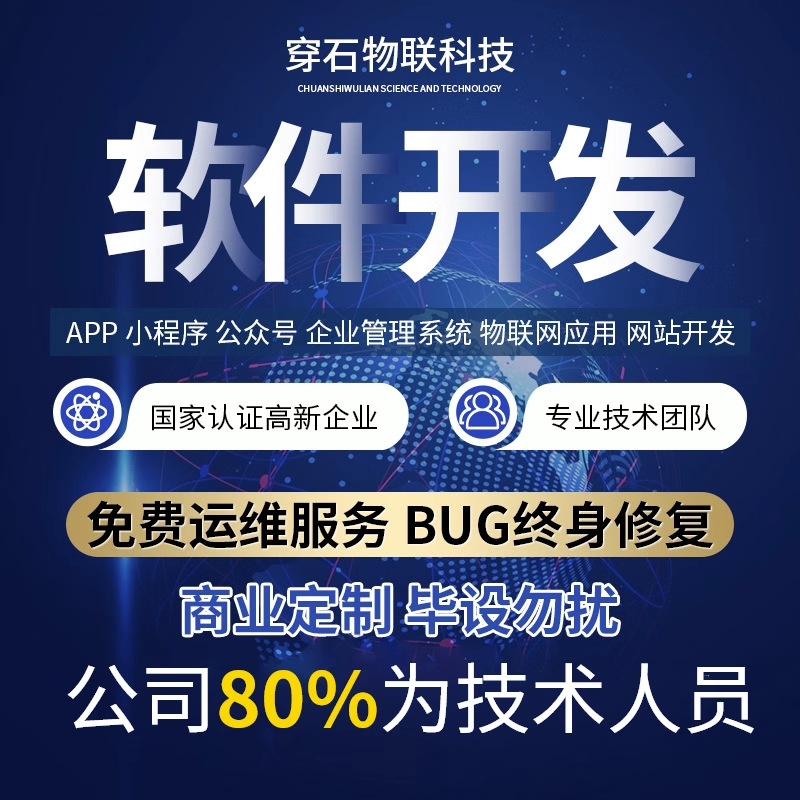 软件开发app公众号小程序开发物联网企业app设计系统网站搭建