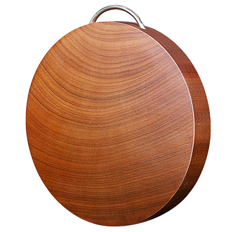 进口铁木菜板实木家用切菜板防霉抗菌老铁木菜墩整木圆形案板砧板