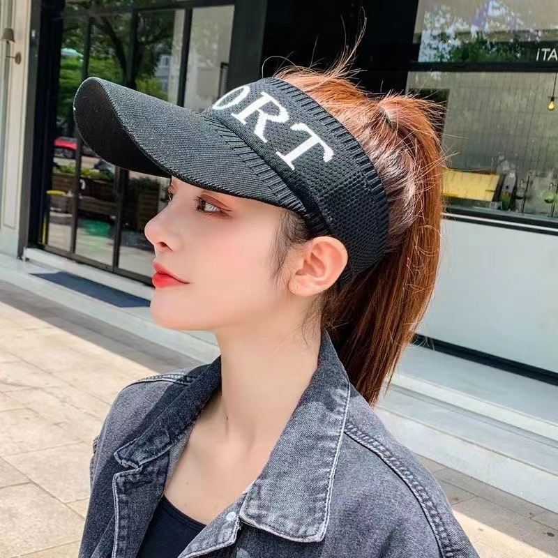 2022 New Best-Seller on Douyin Hat Women's Summer Fashion Topless Hat Sun Protection Sun Hat Korean Casual Peaked Cap