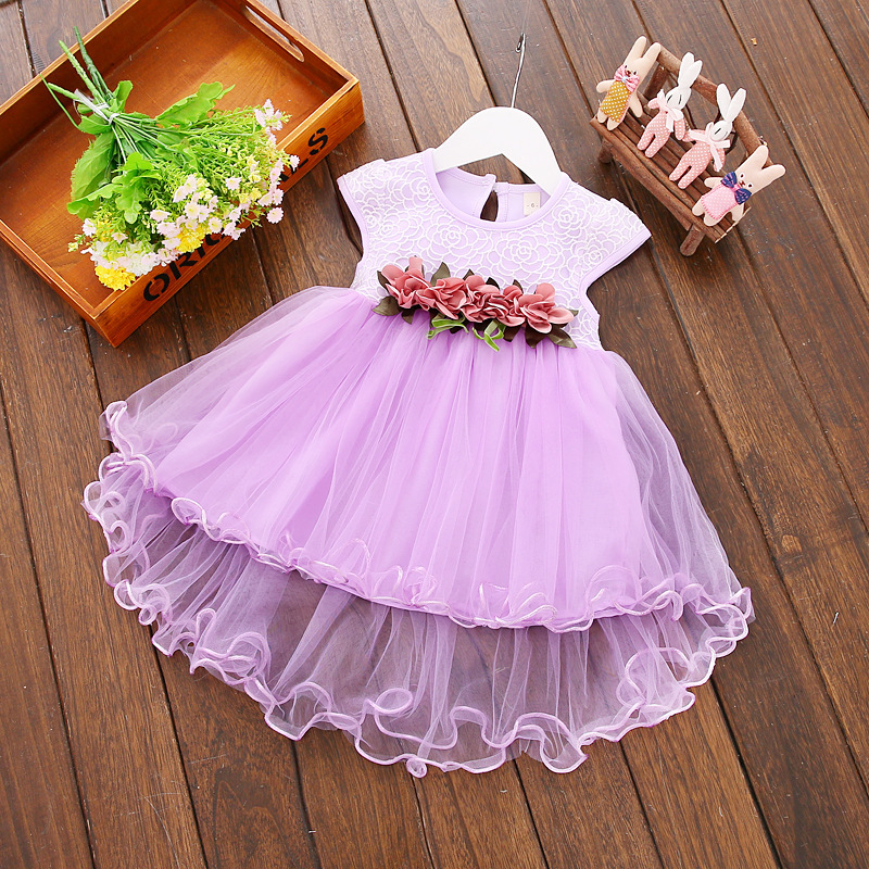 0 Girls' Summer Dress 1 Baby Fashion Princess Skirt 2 Little Girl Fashionable Summer Clothing 3 Years Old Baby Gauze Dress Fashion