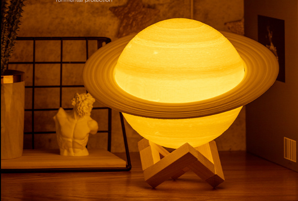 土星灯3d打印行星月球灯星空小夜灯创意梦幻浪漫少女心520礼物