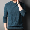 men's wear 100% Pure wool Middle-aged and young Korean Edition man T-shirts Thin section Socket Long sleeve Sweater Autumn and winter new pattern