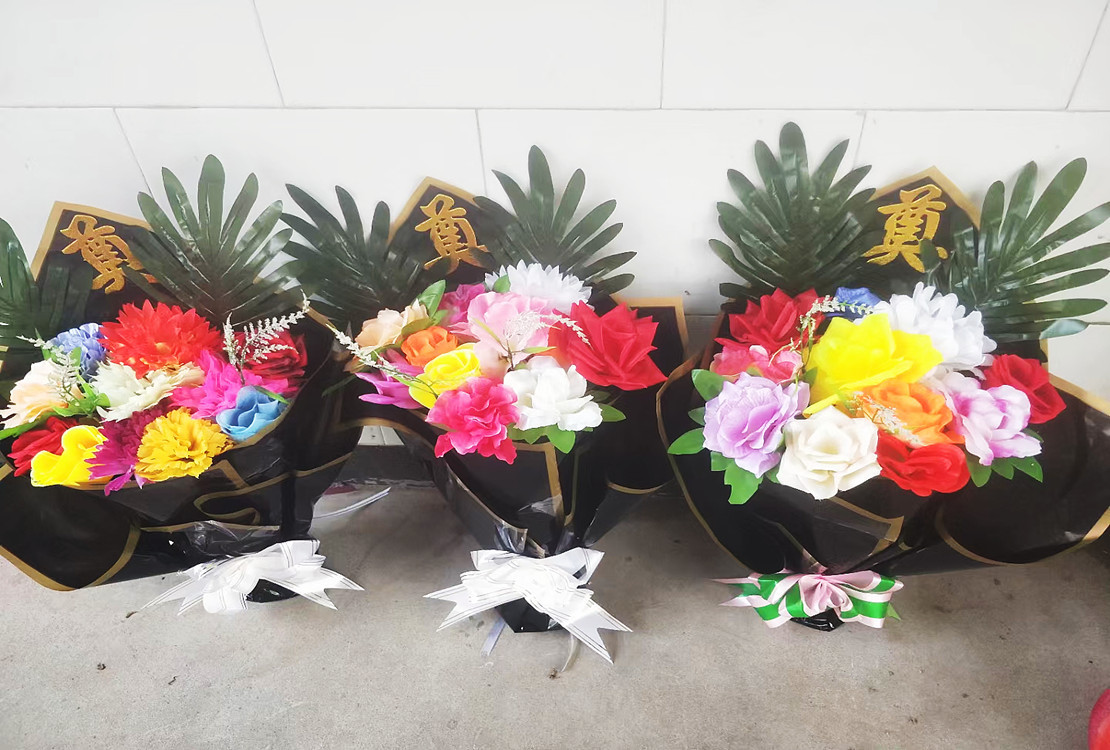 清明手捧花 千顺殡葬祭祀墓碑花 小花圈 花莲 量大从优
