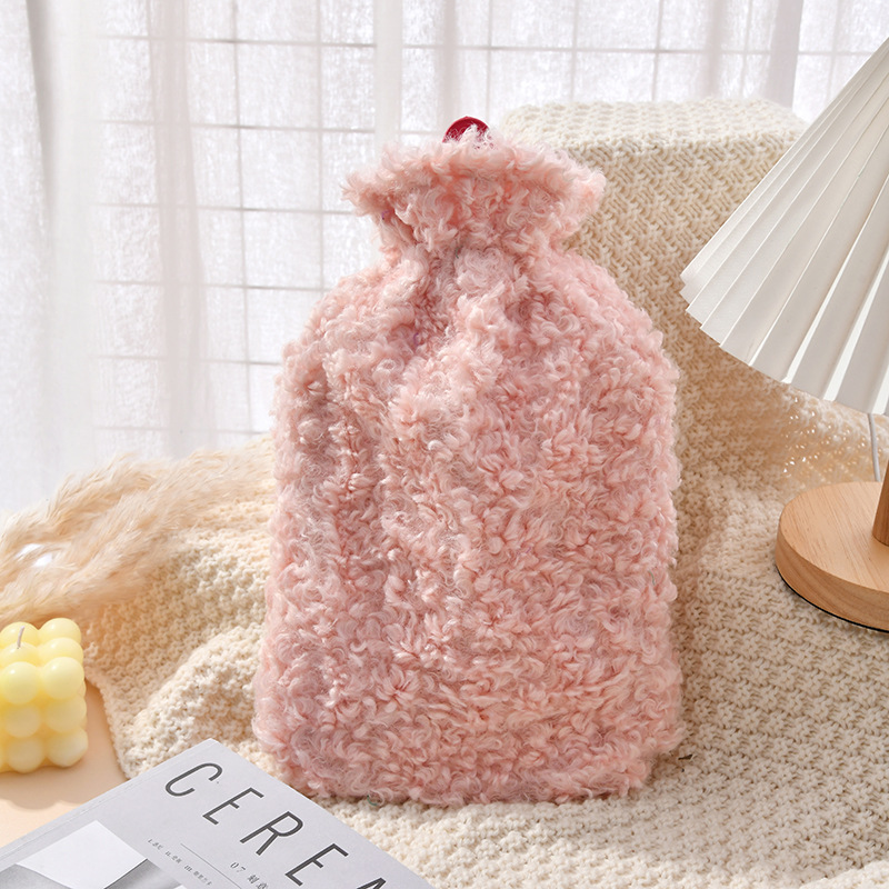 Cross-Border Cute Hot Water Bag Large Capacity Plush Baby Fleece Hot-Water Bag Hot Water Injection Bag Hand Warmer Factory Direct Deliver