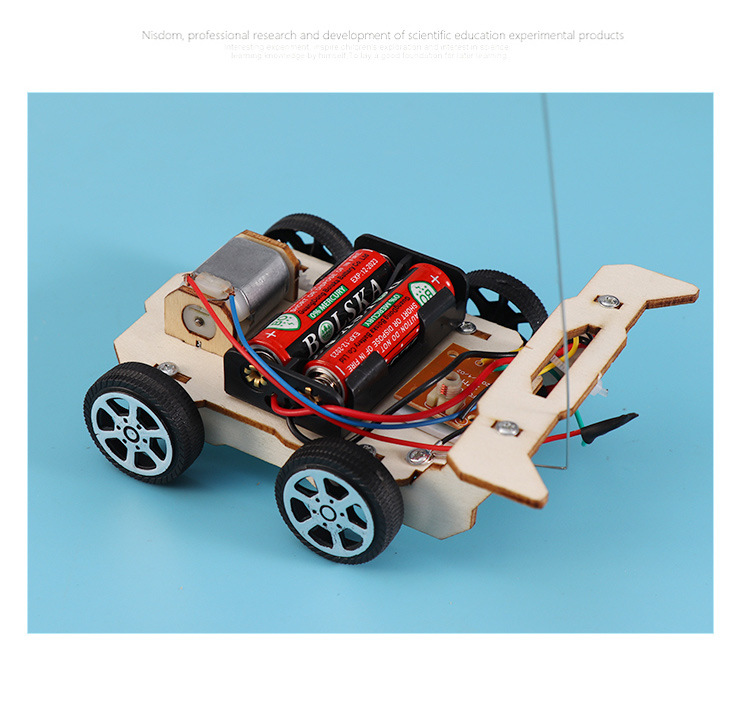 科技小制作无线遥控车 科学实验中小学stem教育diy手工包科教材料
