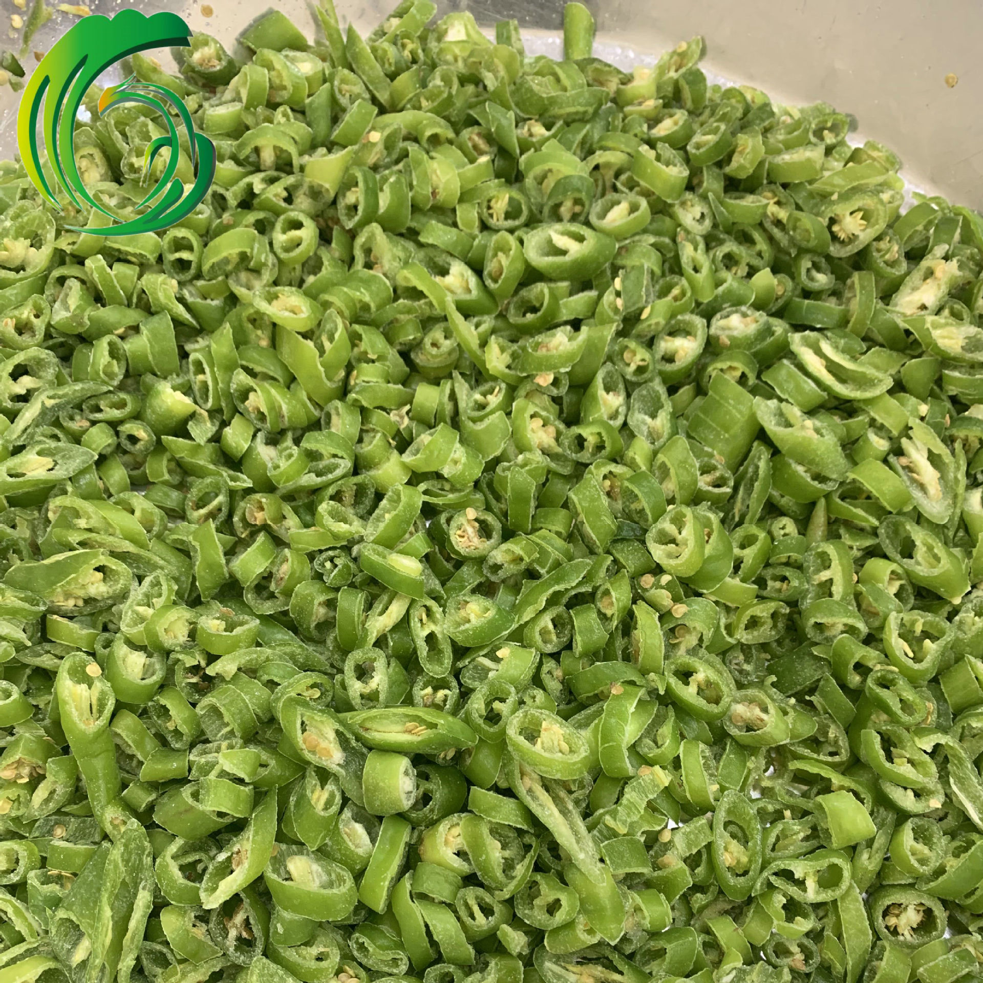 2021 冷冻青阳椒 切圈 5-7mm 工厂直供 山东产地 出口韩国 haccp