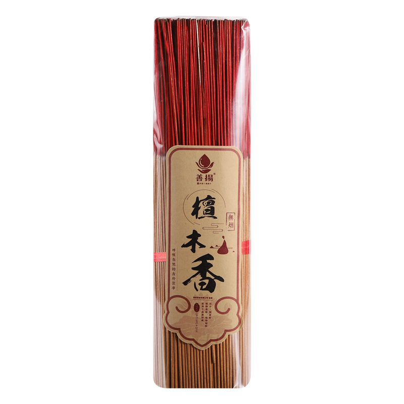 Natural Incense Bamboo Stick Incense Household Buddha Worship Sandalwood Smoke-Free Buddha Worshiping Incense Incense Incense Sticks Factory Wholesale Joss-Stick