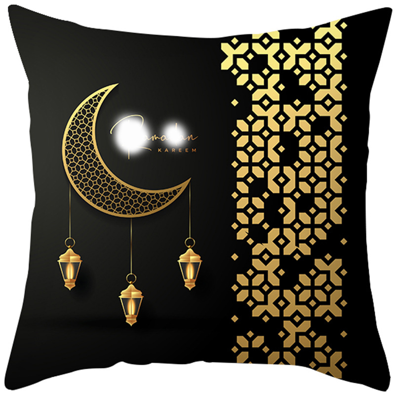 Cross-Border Ethnic Festival Pillow Cover Golden Moon Amazon Home Pillow Living Room Sofa and Bedside Cushion Cover