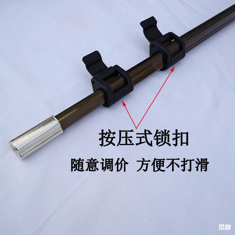 铝合金抄网杆三角伸缩定位抄网竿鱼叉杆渔具垂钓大物抄网户外