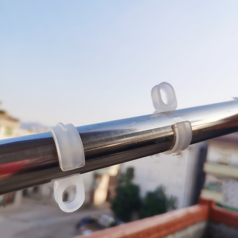 衣架防风扣大小固定神器晒衣杆防掉卡扣圆管室外防滑塑料套防吹落