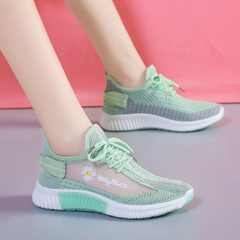 2023 Summer Coconut Shoes Fitness Shoe Women's Foreign Trade Cross-Border Breathable Travel Leisure Soft Bottom Running Shoes Wholesale