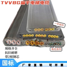 TVVBG60*0.75平方+2G空调电梯专用扁线柔性耐磨抗拉铜丝国标