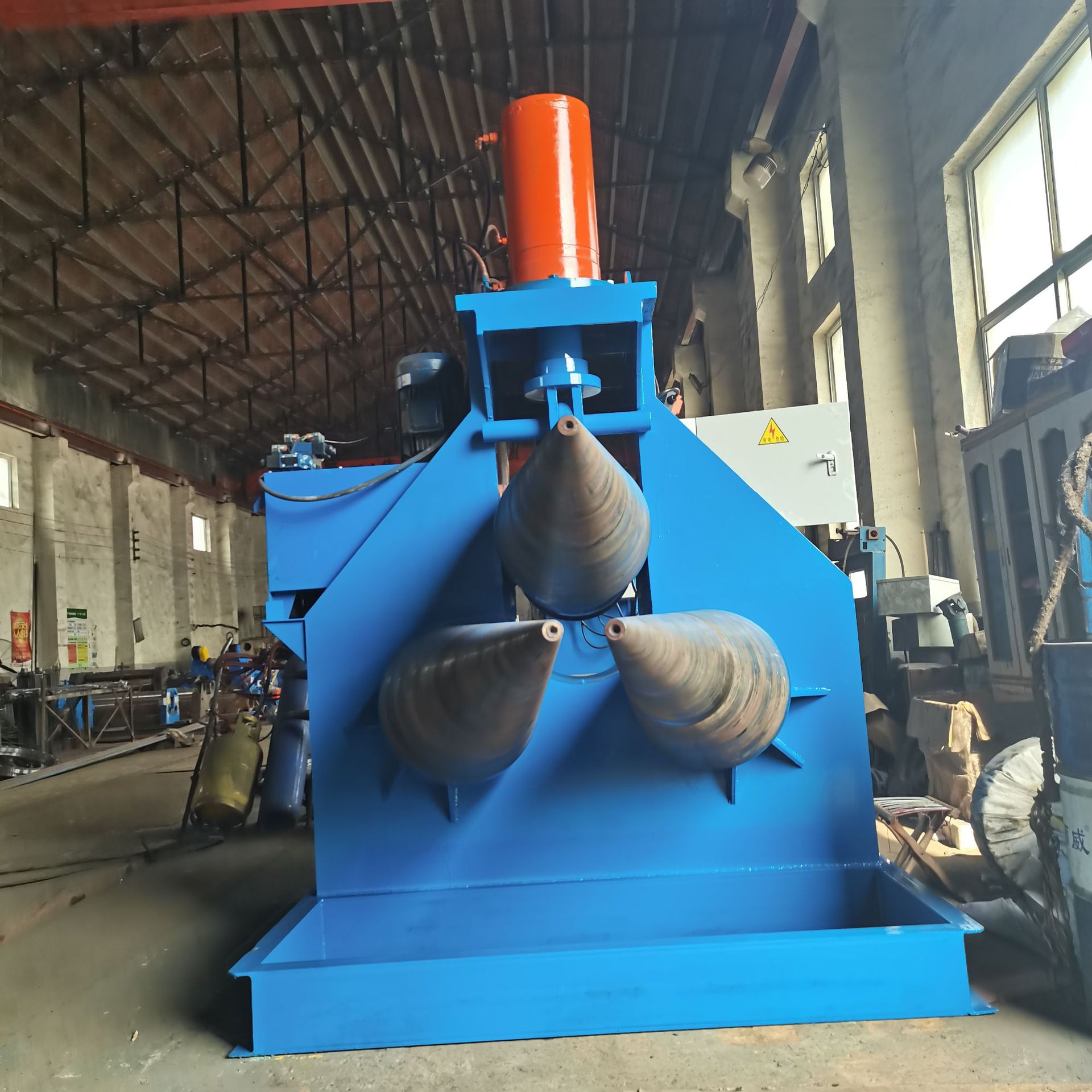 卷锥机16*1600锥度卷板机喇叭口卷圆机厚板锥形桶卷制小口滚圆