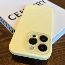 自带镜头膜iPhone15手机壳液态硅胶13适用苹果14ProMax防摔保护套