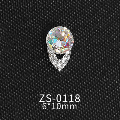 Japanese Style Nail Ornament Manicure Seven-Color Rhinestone Colorful Jewelry Alloy Jewelry Wholesale Manicure Big Rhinestone Jewelry