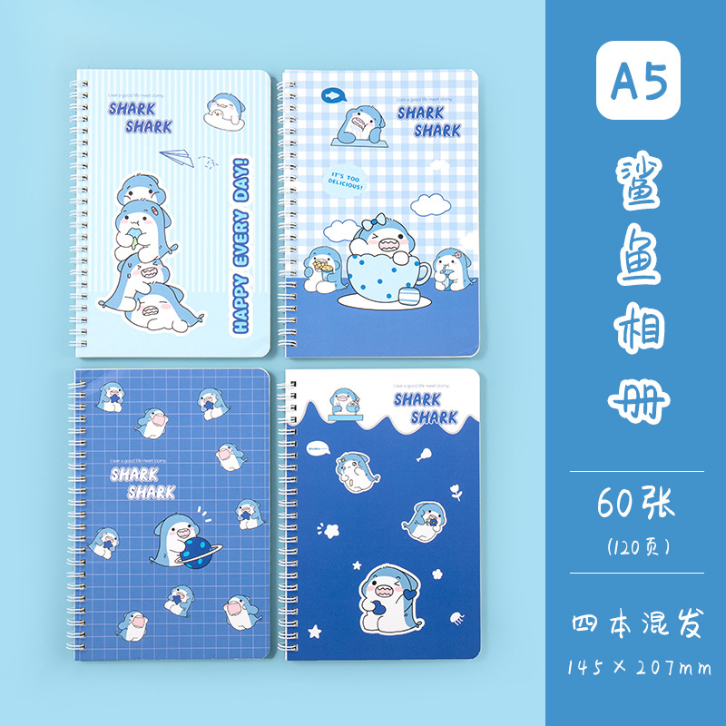 Cartoon A5 Coil Notebook Elementary School Student Creative Cute Stationery Horizontal Line Soft Copy Eye Protection Notepad Wholesale
