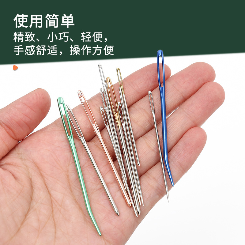 Jp Sewing Leather Big Eye Blunt Head Needle Ribbon Embroidery Tylostyle Gcows590.e37 Thick Head Sewing Needle Needle Sewing Needle Wholesale