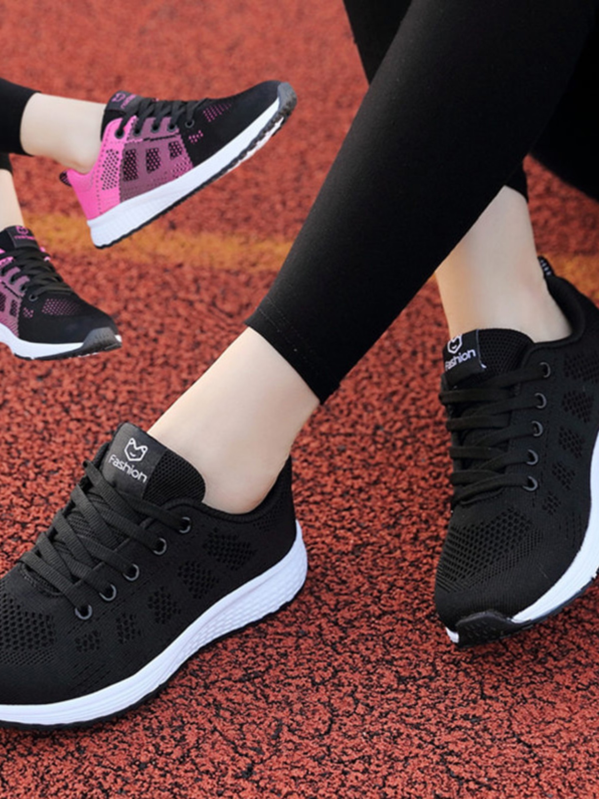 夏季品牌运动鞋女鞋跑步鞋网面透气轻便旅游鞋学生女软底休闲鞋女