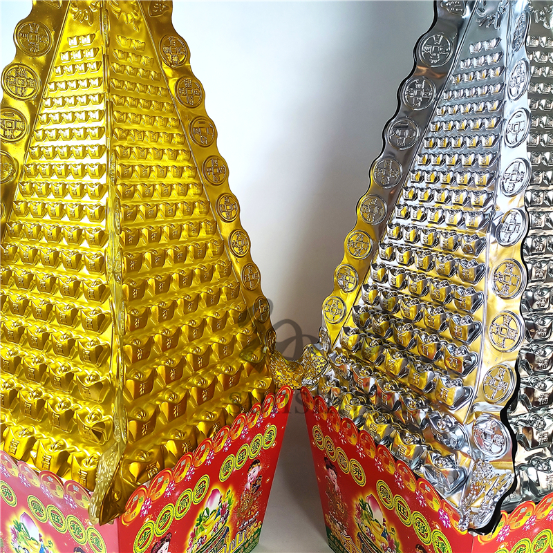 3dwf祭祀纸扎大号金山银山殡葬用品批发冥币烧七清明烧纸周年纸活