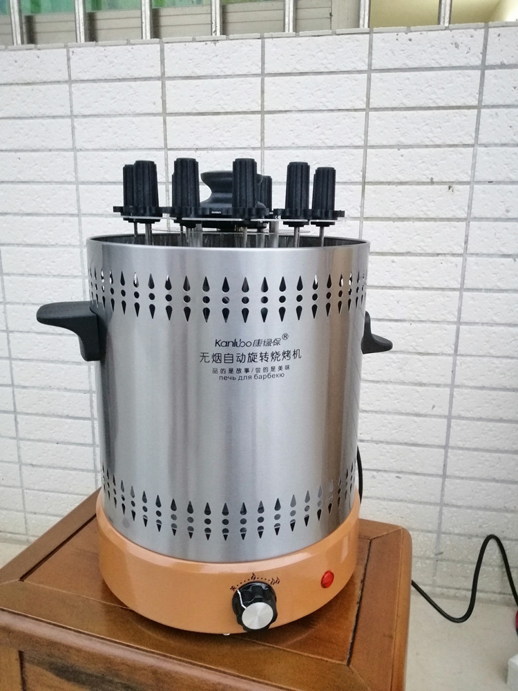 家用多功能无烟烧烤炉电烤炉烤串机全自动旋转电烤串炉子家庭室内