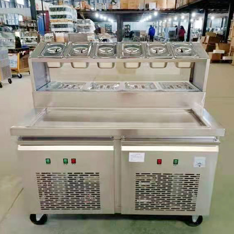 炒酸奶机商用炒冰粥机炒冰淇淋卷机摆摊炒冰机厚切炒酸奶机