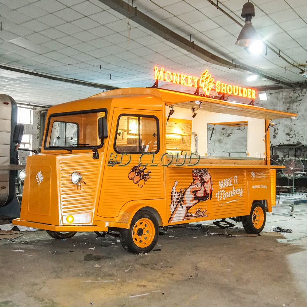 上海复古营地餐车新款网红餐车 优惠款景区营地咖啡冰激凌车