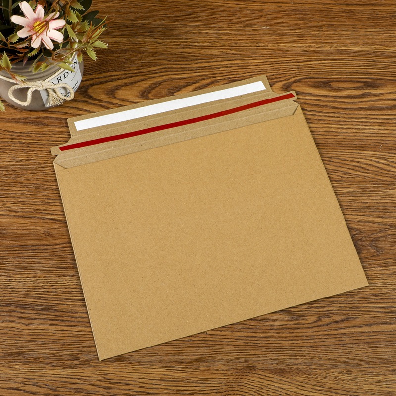 牛皮纸快递信封大号加厚寄件文件袋可印logo易撕条信封档案袋批发