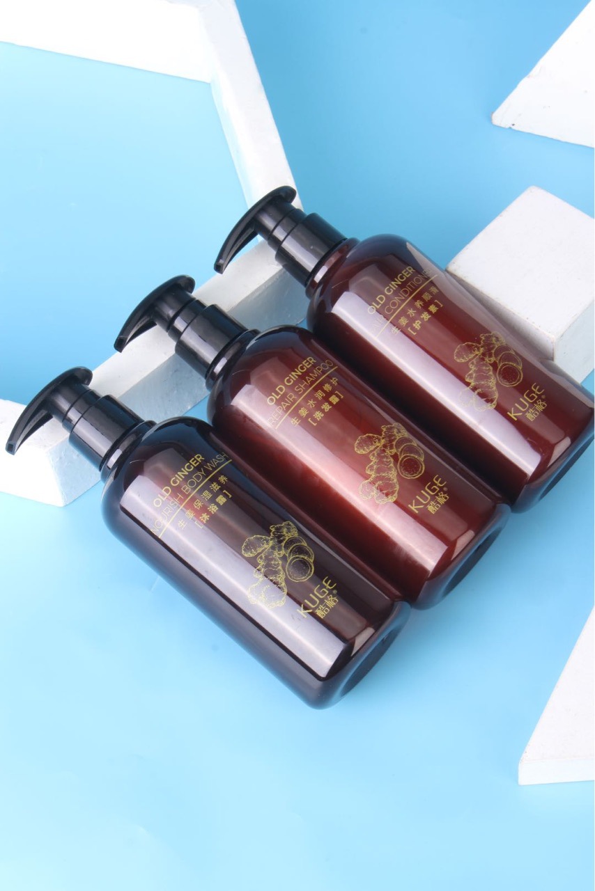 酷格生姜洗护沐套盒洗发水护发素沐浴露三件套