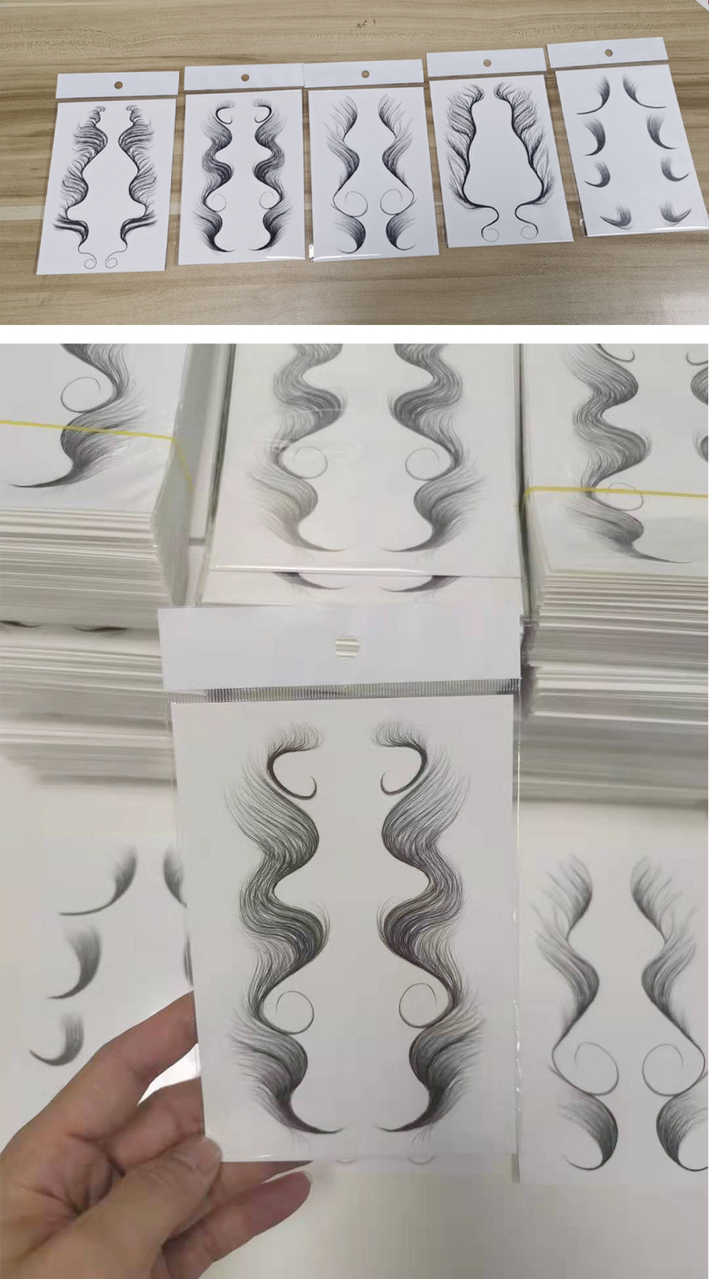 头发贴刘海贴发际线纹身贴额头贴头发贴纸欧美网红hair tattoo