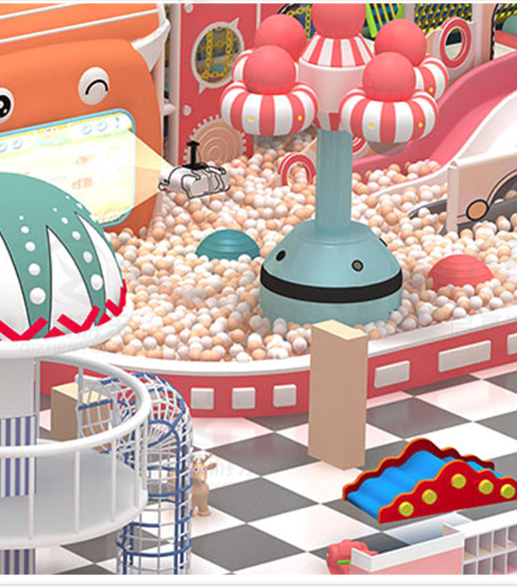 淘气堡儿童乐园游乐场设备室内大小型滑梯幼儿园售楼部母婴店设施