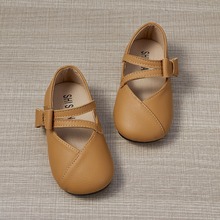 婴儿学步鞋幼儿宝宝公主鞋1-5岁魔术贴软底韩版女童洋气透气皮鞋
