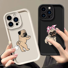 搞怪法国斗牛犬适用于iPhone16promax全包15爆款动物11懵逼狗狗14