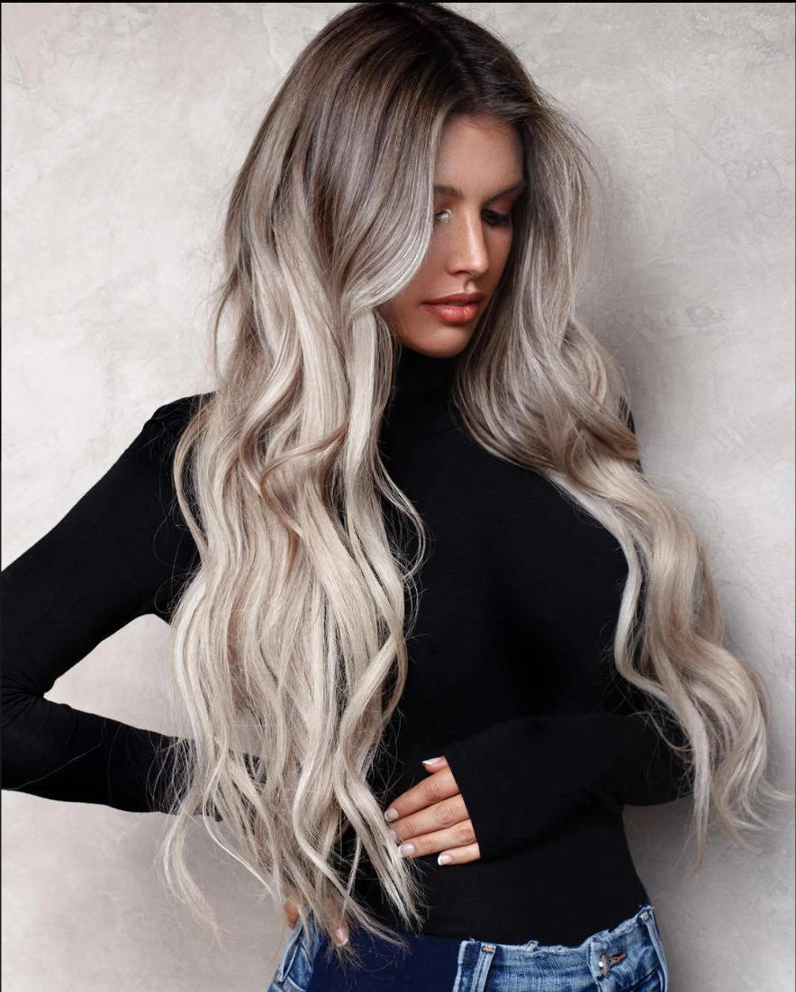 插单2022春外贸欧美速卖通假发女士中长卷发化纤头套热卖现货sw0248