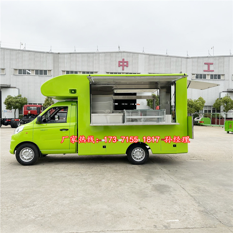 福建流动冰淇淋冷饮汽车 移动餐饮服务车 路边街头油炸小吃车