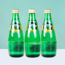 perrier巴黎水苏打气泡水矿泉水330ml柠檬味青柠味含气饮料