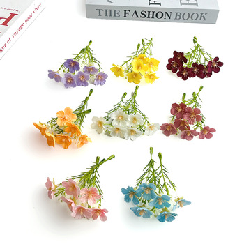 仿真小花满天星花串 diy手工簪花头饰配件 团扇脸贴装饰 摄影道具