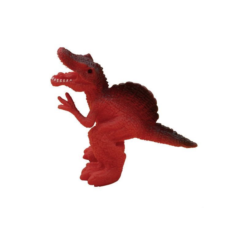 2022 New Hot Sale Pressure Reduction Toy TPR Finger Puppets Tyrannosaurus Rex New Exotic Parent-Child Interactive Dinosaur Finger Stall