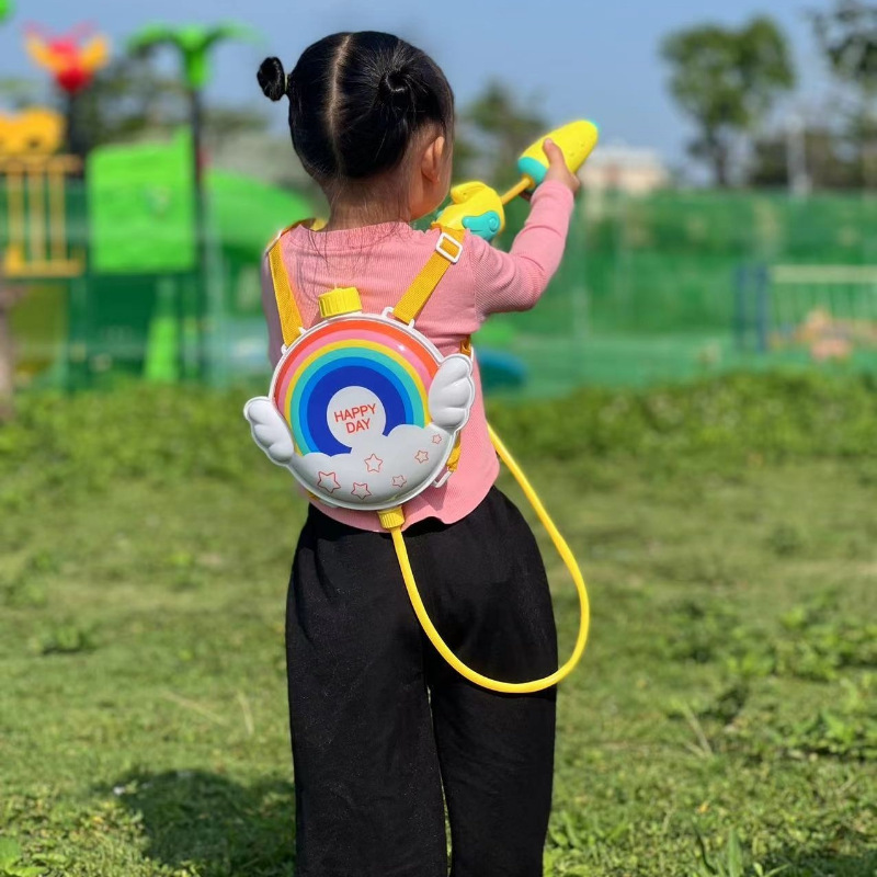 儿童背包水枪玩具抽拉式喷水男孩夏天戏水神器幼儿园礼